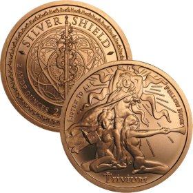 Trivium Girls #45 (2018 Silver Shield - Mini Mintage) 2 oz .999 Pure Copper Round
