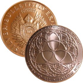 Trivium (AOCS) (2013) 1 oz .999 Pure Copper Round (Silver Bullet - Silver Shield)