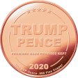 (image for) Donald J. Trump ~ Coronavirus (Disme) 1 oz .999 Pure Copper Round
