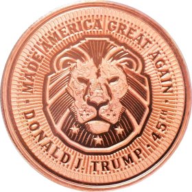 Donald J. Trump ~ Lion (Disme) 1 oz .999 Pure Copper Round