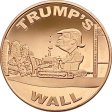 (image for) Donald J. Trump's Wall 1 oz .999 Pure Copper Round