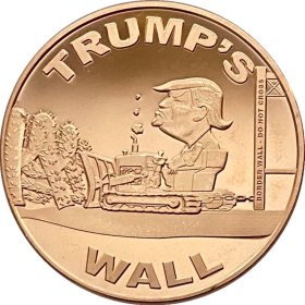Donald J. Trump's Wall 1 oz .999 Pure Copper Round