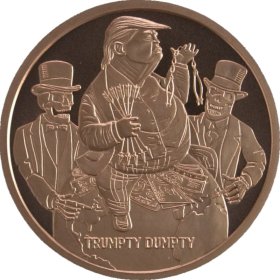 Trumpty Dumpty #82 (2018 Silver Shield - Mini Mintage) 1 oz .999 Pure Copper Round