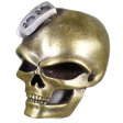 (image for) Three Spade (Brass Skull - .925 Sterling Silver Spade) By Techno Silver