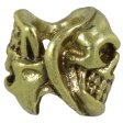 (image for) Two Face Skull in Brass by Covenant Everyday Gear