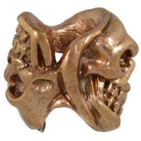 Two Face Skull in Copper by Covenant Everyday Gear