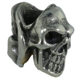 Two Face Skull in White Brass by Covenant Everyday Gear