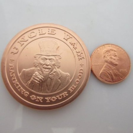 (image for) Uncle Vam 1 oz .999 Pure Copper Round