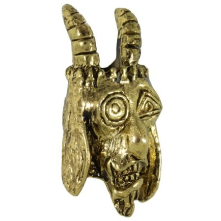 (image for) USN Tactical Goat Bead in 18K Antique Gold Plated Finish by Schmuckatelli Co.