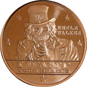 Uncle Walker 1 oz .999 Pure Copper Round (7th Design of the ApocalypZe Series)