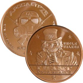 Uncle Walker 1 oz .999 Pure Copper Round (7th Design of the ApocalypZe Series)