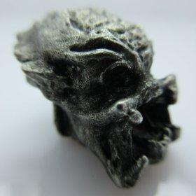 Unmasked Predator Bead in Pewter by Marco Magallona