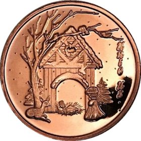 Unto Us Nativity (Sunshine Mint) 1 oz .999 Pure Copper Rounds