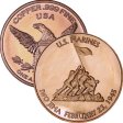 (image for) U.S. Marines Iwo Jima 1 oz .999 Pure Copper Round