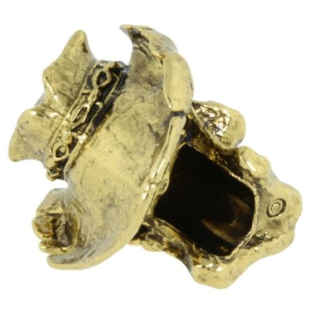 (image for) Vinnie Garoon Cowboy Bead in 18K Antique Gold Finish by Schmuckatelli Co.