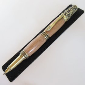 Victorian Twist Pen in (Cherry) Antique Brass