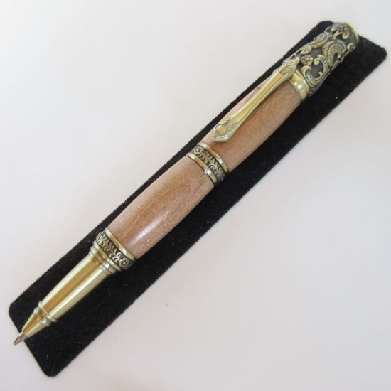 (image for) Victorian Twist Pen in (Cherry) Antique Brass