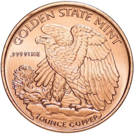 (image for) Walking Liberty 1 oz .999 Pure Copper Round (Golden State Mint)