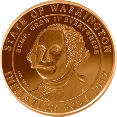 (image for) Washington State (Legalized Cannabis Series) 1 oz .999 Pure Copper Round