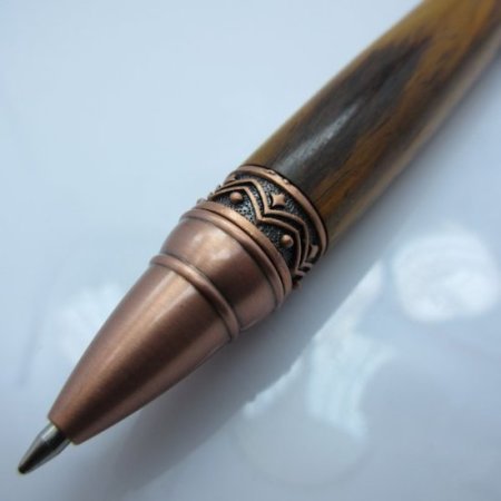 (image for) Wild Card Twist Pen in (Cocobolo Rosewood) Antique Copper