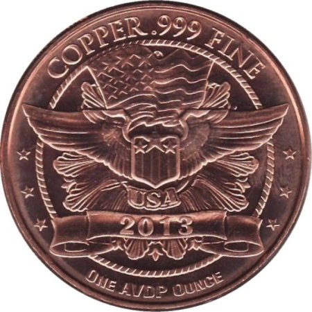 (image for) We Pray The Lord Our Souls To Keep (2013) 1 oz .999 Pure Copper Round 