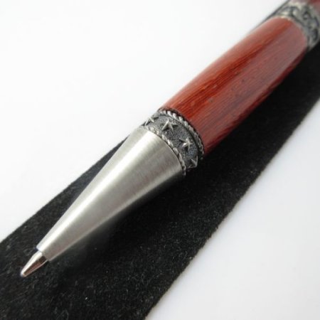 (image for) Western Twist Pen in (East Indian Rosewood) Antique Pewter