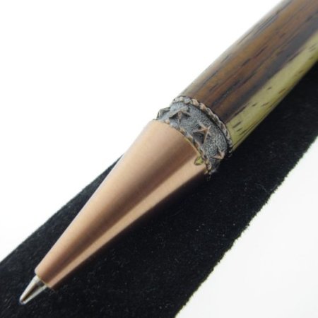 (image for) Western Twist Pen in (Cocobolo Rosewood) Antique Copper