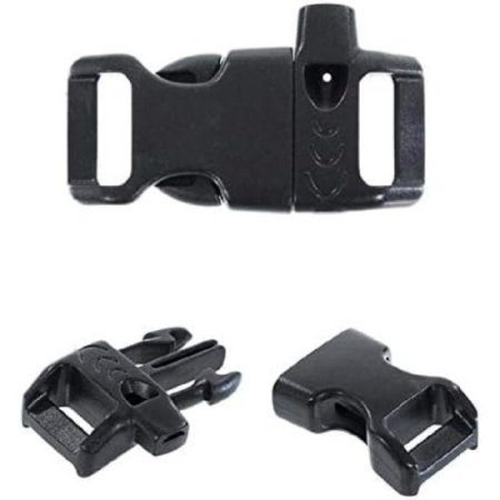 (image for) 1/2" Whistle Curved Black Side Release Buckles
