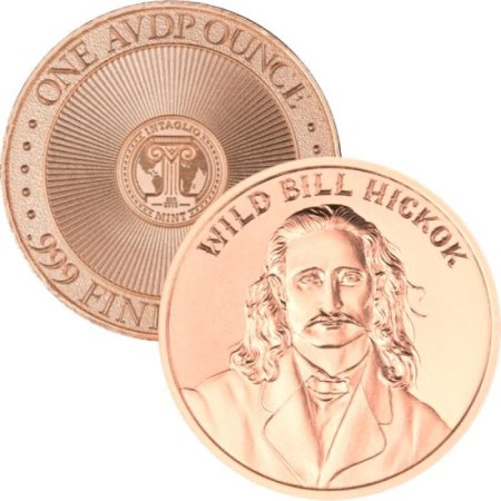 (image for) Wild Bill Hickok (2019 Reverse) 1 oz .999 Pure Copper Round