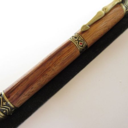 (image for) Wild Card Twist Pen in (Tigerwood) Antique Brass