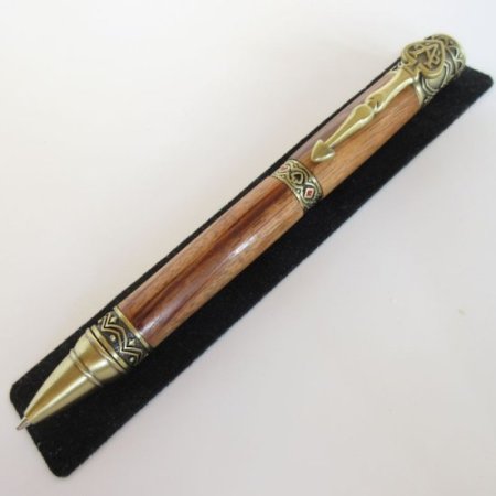 (image for) Wild Card Twist Pen in (Tigerwood) Antique Brass
