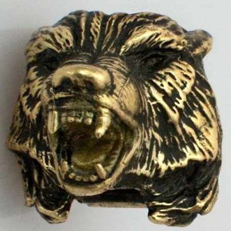 (image for) Wolf Bead in Brass by Russki Designs