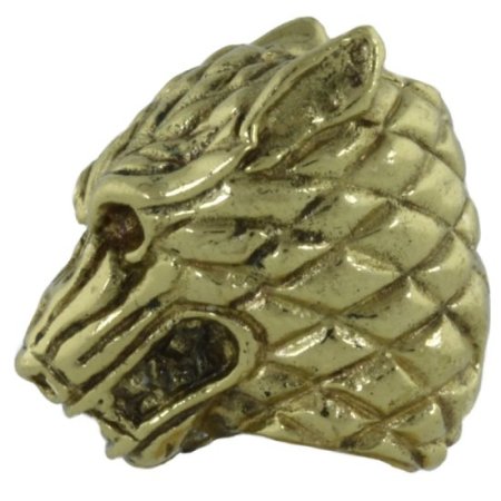 (image for) Wolfhead in Brass by Covenant Everyday Gear