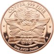 (image for) Walking Liberty Design (2012) 1 oz .999 Pure Copper Round