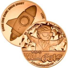 Wall Street Bets 1 oz .999 Pure Copper Round