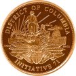 (image for) Washington DC (Legalized Cannabis Series) 1 oz .999 Pure Copper Round