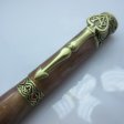 (image for) Wild Card Twist Pen in (Burley Oak Acrylic) Antique Brass