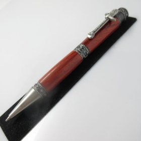 Western Twist Pen in (East Indian Rosewood) Antique Pewter