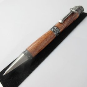 Western Twist Pen in (Tiger Wood) Antique Pewter