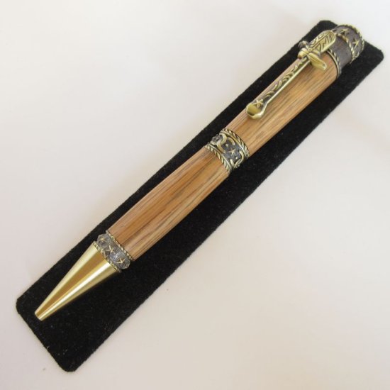 (image for) Western Twist Pen in (Jack Daniel\'s® Oak) Antique Brass