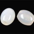 (image for) White Agate Gemstone Beads (Set of 2 Beads)