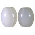 (image for) White Agate Gemstone Beads (Set of 2 Beads)