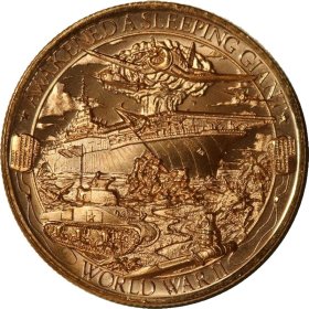 World War II (Patriot Series) 1 oz .999 Pure Copper Round