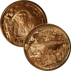 World War II (Patriot Series) 1 oz .999 Pure Copper Round