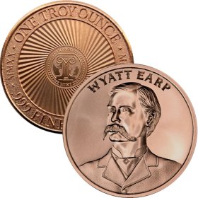 Wyatt Earp (2020 Reverse) 1 oz .999 Pure Copper Round