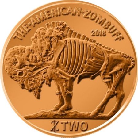(image for) Zombuff 1 oz .999 Pure Copper Round (3rd Design of the Zombucks Series)